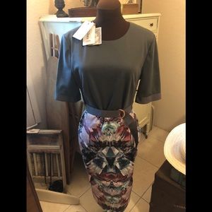 Ted Baker Anaste Mirrored Minerals Body-Con Dress